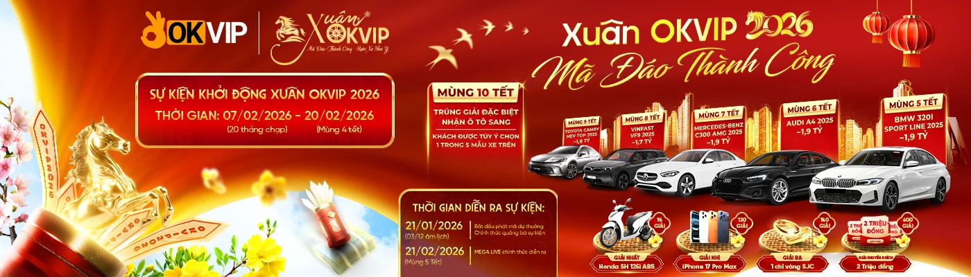 Đón xuân 2026 cùng OK9 - OKVIP
